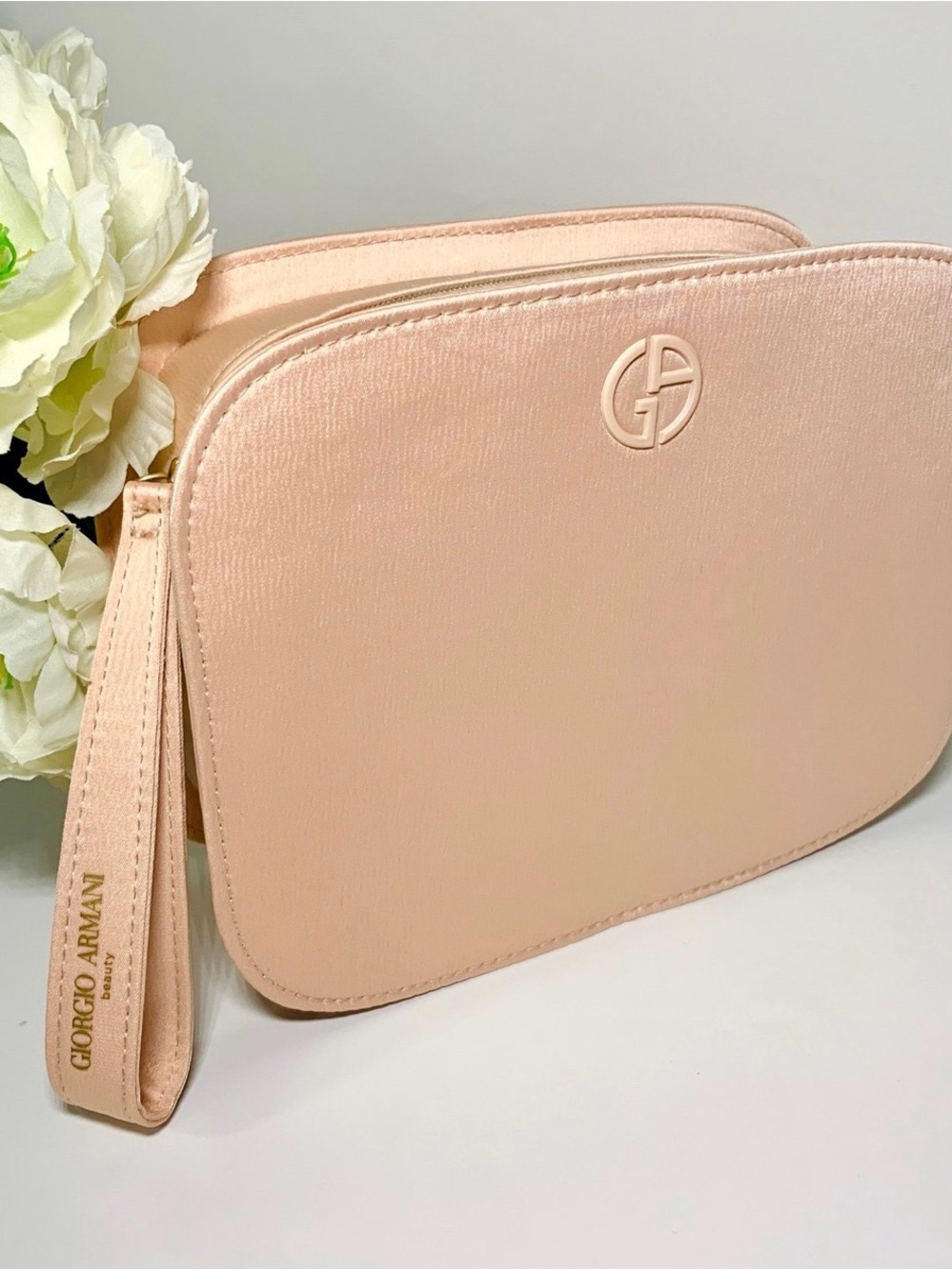GWP- Giorgio Armani Beauty Pink Leather Cosmetic Case